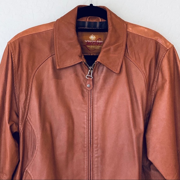 The Territory Ahead Other - THE TERRITORY AHEAD Men's Leather Jacket Tan M